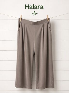 HALARA – Grey Pleated Pants (Size XL)